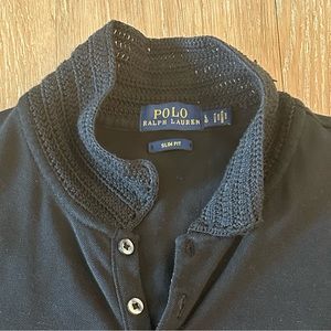 Polo Ralph Lauren 5-Button Polo Shirt with Fancy Collar - Slim Fit Large